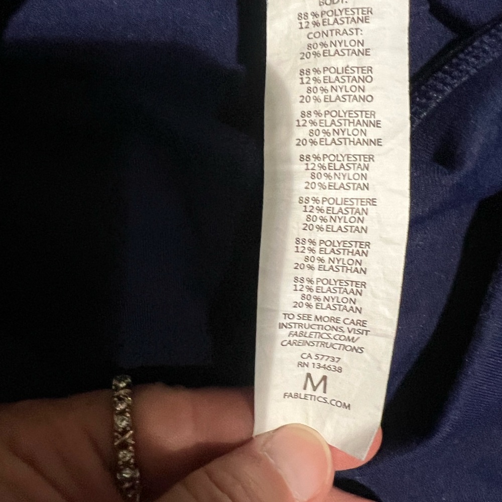 Fabletics Powerhold Navy Compression Athletic Run… - image 5